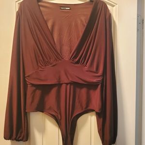 Price drop ****Fashion Nova dark brown body suit